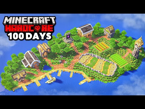 I Survived 100 Days on an Island in Hardcore Minecraft!