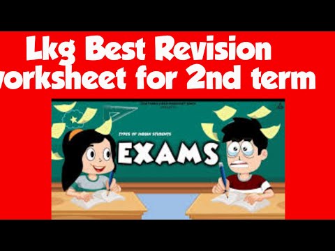 LKG English worksheet/English worksheet for LKG class /LKG 2nd term exam Revision worksheet