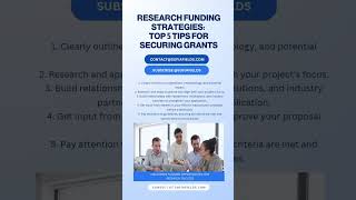 Research Funding Strategies:Top 5 Tips to Secure Grants🤓#shorts #research #funding #grants #phd