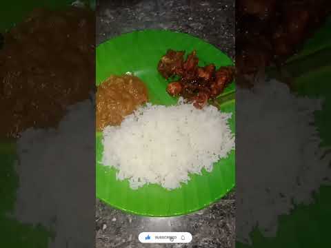 சுட சுட சாதம் குடல் குழம்பு சிக்கன் ப்ரை ரெடி வாங்க சாப்பிடலாம்#shorts#chickenrecipes #chickenfry