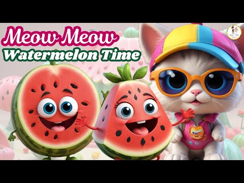 Meow Meow Watermelon Time | Fun Nursery Rhyme for Kids | Polo Pal Rhymes #kidssongs #kidsmusic