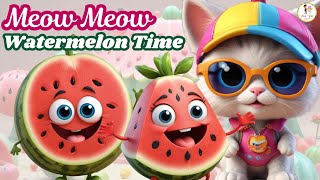 Meow Meow Watermelon Time | Fun Nursery Rhyme for Kids | Polo Pal Rhymes #kidssongs #kidsmusic