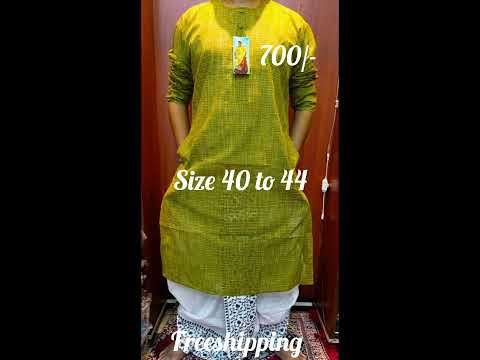 //Cotton normal regular used punjabi  tops//size 40 to 44//ñ#dresses#ytshorts#cotton#trendy#online#