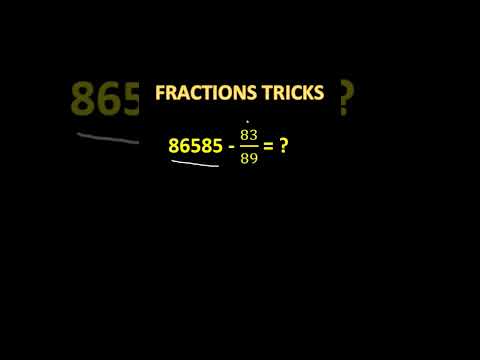 Shortcut tricks #64 fractions #rrbalp #rrbalp2024 #mathstricks #viral #easymaths #aptitude