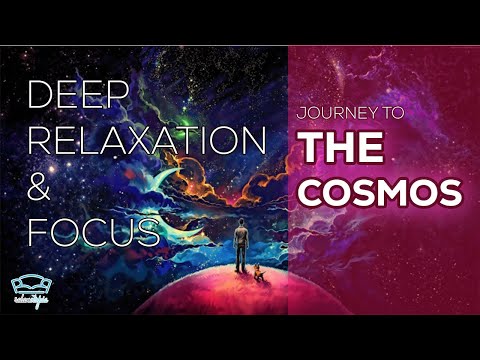 Journey Through the Cosmos: Relaxing Galaxy and Star Videos with Calming Music, 4K Video