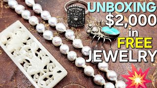 OLD DIAMONDS ANTIQUE CHINESE CARVING PEARLS SILVER & MORE #unboxing #jewellery #collection