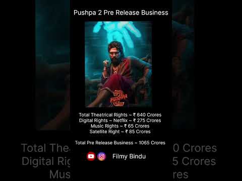 Pushpa 2 the rule Pre Release Business #pushpa2 #alluarjun #sukumar #pushpa #pushpamovie #pushparaj