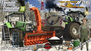 IT'S WINTER - REMOVING SNOW & SORTING LOGS OUT | HUTAN PANTAI | Farming Simulator 25 | Episode 26