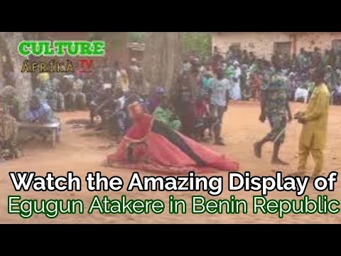 Amazing Display of Egungun Atakere in Benin Republic