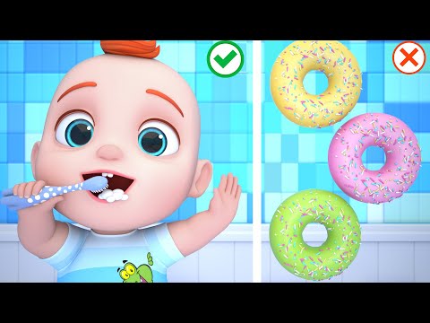 No No Donuts! Brush Your Teeth | Toothbrush Song | Leo Nursery Rhymes & Kids Songs