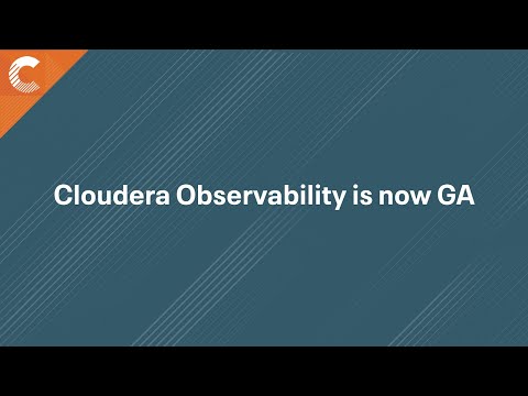 Cloudera Observability GA Announcement | Internal