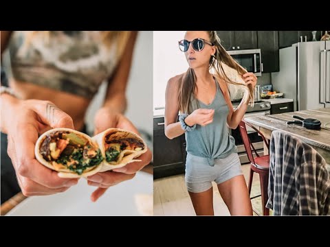 WHAT I ATE // Healthy Burrito Recipe + vegan grocery haul | BEND, OREGON