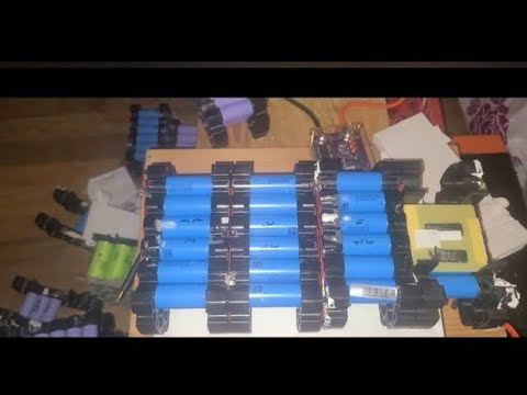 PART 2 - HOW TO BUILD 220AH 48V FROM 20 PACKS OF 36V #EBIKE 2900mah #Samsung #18650 #LITHIUM #solar