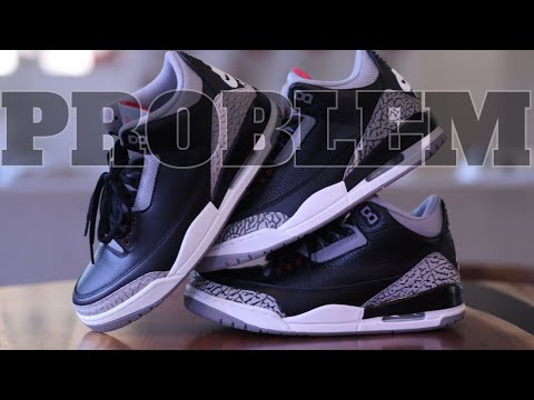 Air Jordan 3 Retro Black Cement Problem?