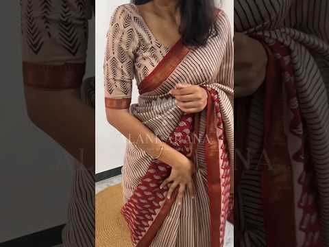 Maheshwari Silk Saree | Bagru Print Sarees | Handloom Sarees #shopnow