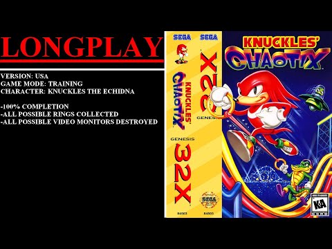 Knuckles' Chaotix [USA] (Sega Genesis 32X) - (Longplay - Training Mode | 100% Completion)