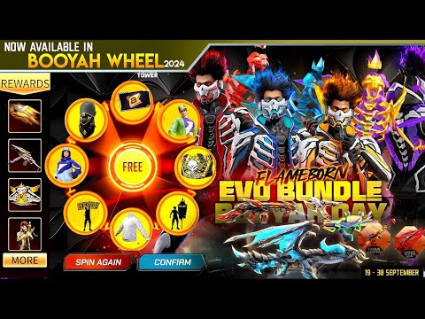 OB46 Booyah Wheel Event Free Fire😋😎 | Free Fire New Events & updates😎|Evo Guns Return 🤩#freefire