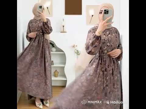 Baju gamis dewasa dengan design yang simple dan terlihat mewah