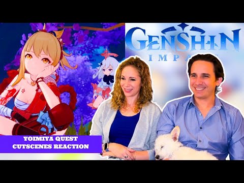 Genshin Impact Yoimiya Story Quest Cutscenes reaction