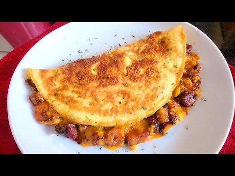 New Orleans Style Seafood Potato Omelette