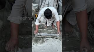 amazing process of making cement pillars #satisfying #seetechnology #youtubeshorts