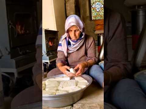 Traditional Homemade Cheese Making: From Fresh Whole Milk in Mountain Village