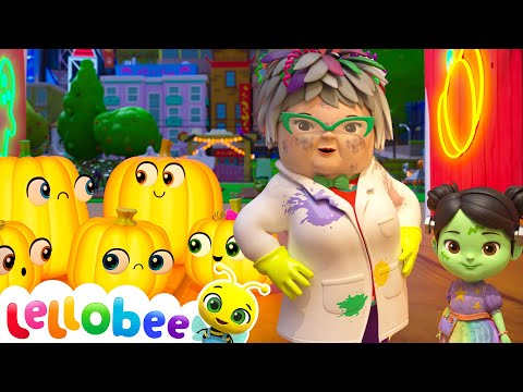 Boo! Cute Baby Pumpkins Find Halloween Fun! 🎃✨ | 🌻Lellobee City Farm - Kids Playhouse Song Mix