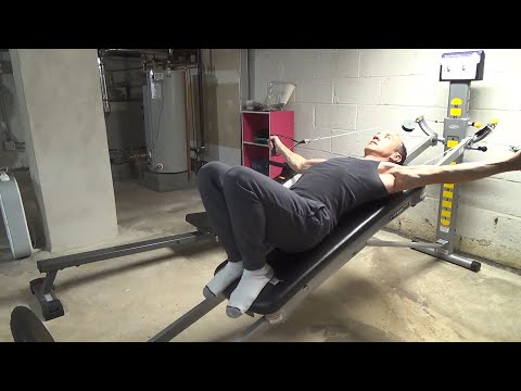 TOTAL GYM CHUCK NORRIS SIGNATURE SERIES FIT FULL BODY FITNESS WORKOUT MACHINE REVIEW/DEMONSTRATION