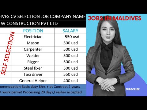 NEW JOBS IN MALDIVE 2022 || JOBS IN MALDIVES FOR INDIAN ||  ELECTRICIAN | MASON | WELDER | RIGGER |