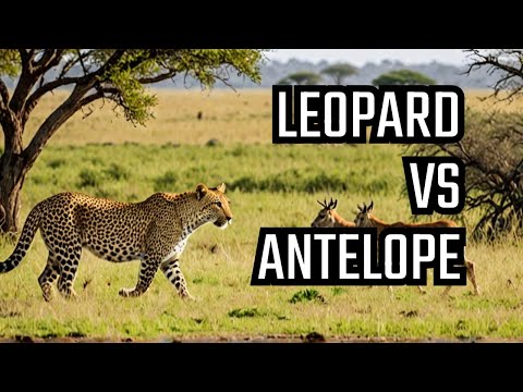 Leopard vs. Antelope: Epic Grassland Showdown!