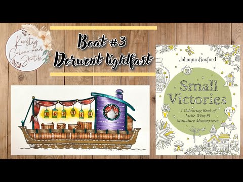 Small victories COLOUR ALONG using Derwent lightfast pencils ~ boat 3