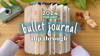 2024 (mid-year) Bullet Journal Flip Through | Travel size bujo 📕