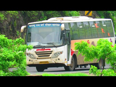 MSRTC:BEAUTIFULLY CAPTURED STUNNING SHIVSHAHI AND NEW MSRTC BUS