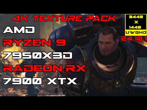 Warhammer 40000: Space Marine 2 4K Pack Max Settings Ultrawide 3440x1440 | RX 7900 XTX | R9 7950X3D