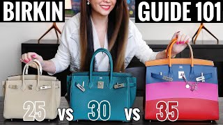 HERMES BIRKIN 25 vs 30 vs 35 | Sellier vs Retourne | In Depth Comparison & Review  *Watch B4 Buying*