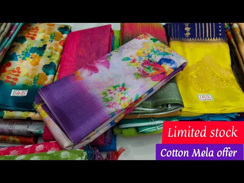 ✨🔥Cotton mela offer limited stock available✨🔥| 3/1/2025 | linen cotton saree