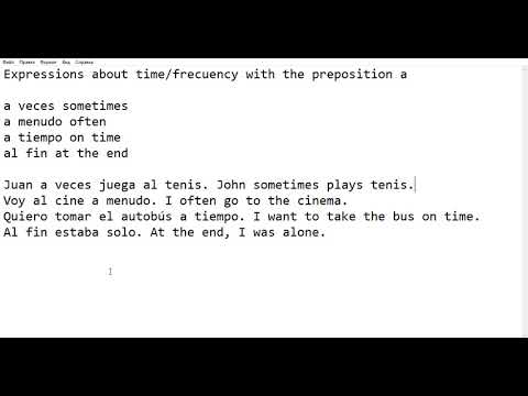 (ESP) expression of time/frequency with "a"