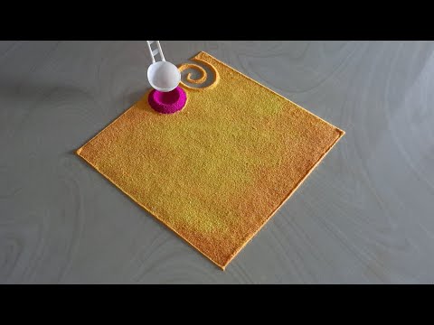 Very Easy Ganesh Chaturthi Rangoli designs | easy rangoli design