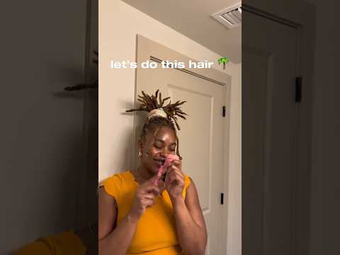 grwm: loc pineapple for the win 🍍      #grwm #locjourney #locs  #locstyles #grwmhair