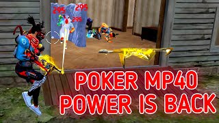 POKER MP40 POWER IS BACK🔥???😱|| SOLO VS SQUAD || THE AGGRESSIVE GAMEPLAY WITH MP40 || ALPHA