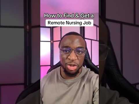 How to transition to a remote nursing job #nursing