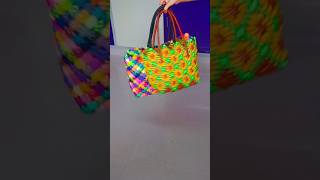 #handmadebasket #bag #koodaiplasticwirebagkaisebanaye #fashion #fashion #subscribemychannel