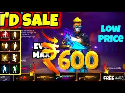 Free Fire I'd sell Today Low Price🤯💸||FF I'd Sell✅|| All Gun max I'd Low Price😱💸||💯