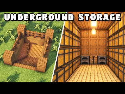 Minecraft Underground Storage Room Tutorial