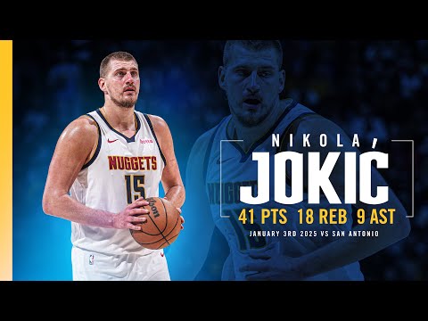 Nikola Jokić Near 41-Point Triple-Double vs. Spurs 📺 | 1/3/25 Full Game Highlights