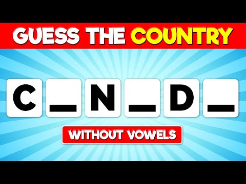 Guess the Country WITHOUT Vowels 🤯