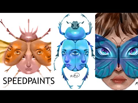 People and bugs ☆[Speedpaint]☆ compilation