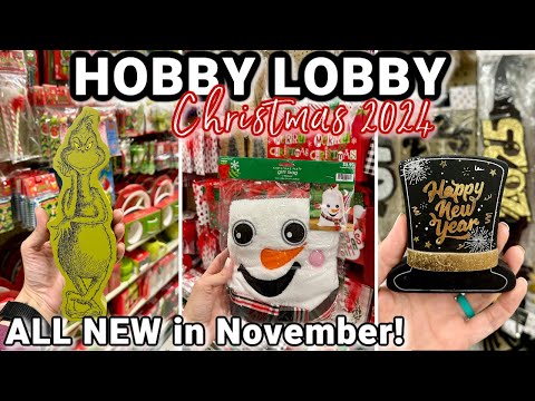 INCREDIBLE CHRISTMAS SHOP WITH ME AT HOBBY LOBBBY | Hobby Lobby Shop with Me Christmas 2024