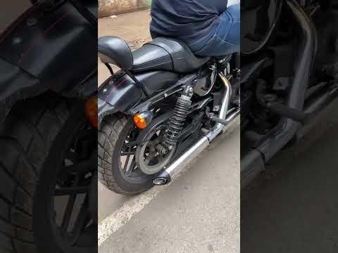 Thunder Sounding Barrel Exhaust on Harley Davidson 1200 CC Monster