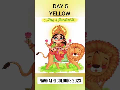 🌼Navratri Colours 2024, नवरात्रि के 9 दिन किस रंग के कपड़े पहने, #shorts #navratri2024  status video